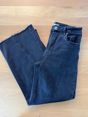 STS Blue Women's Black Jeans with Raw Hem